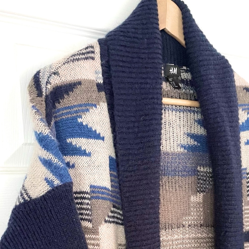 H&M Aztec Open Cardigan Size XS/S - Picture 3 of 7